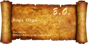 Bagi Olga névjegykártya